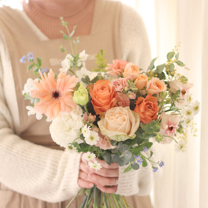 [꽃다발]피치 러브 꽃다발 - Peach Love Bouquet