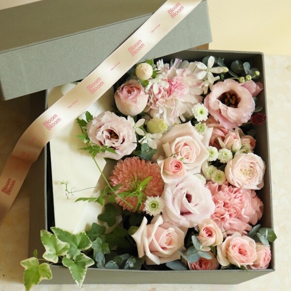블룸블룸본점,베이비핑크 플라워박스 -Baby Pink Flower Box