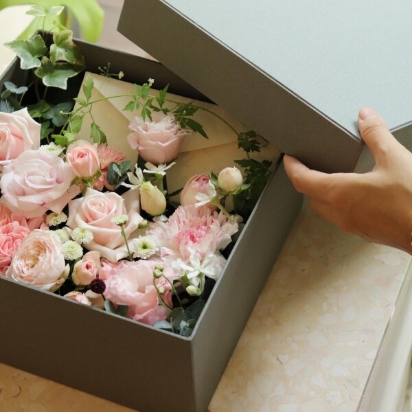 블룸블룸본점,베이비핑크 플라워박스 -Baby Pink Flower Box